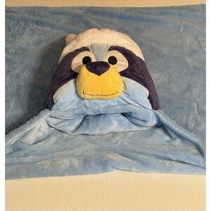 Bluey Santa Hat Hooded Silk Touch Throw Blanket